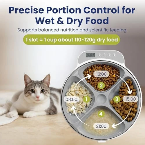 Smart 4-Meal Automatic Pet Feeder — Automatic Pet Feeder, PAWSPIK