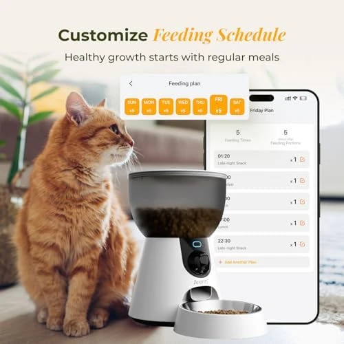 Smart Automatic Cat Feeder and Water Fountain — Automatic Pet Feeder, ARENTI