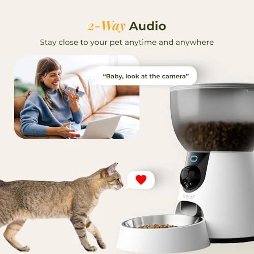 Smart Automatic Cat Feeder and Water Fountain — Automatic Pet Feeder, ARENTI