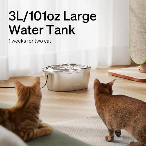 Stainless Steel Cat Water Fountain — Cat Water Fountain, PETLIBRO