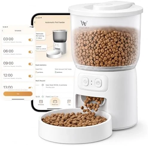 Wi-Fi Automatic Pet Feeder for Cats & Dogs — Automatic Pet Feeder, Waithem