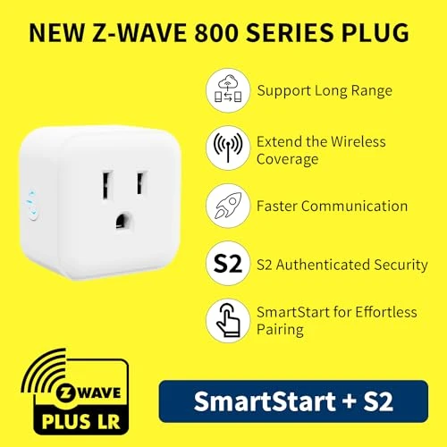 Mini Z-Wave Smart Plug with Range Extender — Smart Plug, Minoston