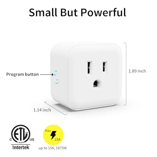Mini Z-Wave Smart Plug with Range Extender — Smart Plug, Minoston