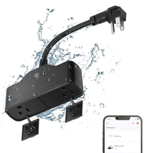 Outdoor Smart Plug with 2 Sockets — Smart Plug, junlit