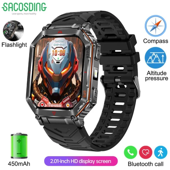 Outdoor Smart Watch with HD Display, SACOSDING