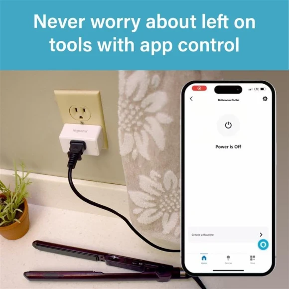 Radiant® Wi-Fi Matter Smart Plug 15A (4 Pack) — Smart Plug, Legrand