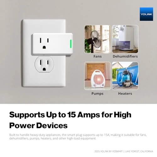 Smart Energy Plug 15A — Smart Plug, YoLink