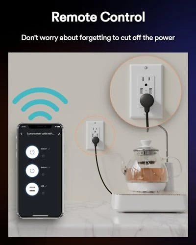 Smart In-Wall Outlet with USB Ports — Smart Plug, iLintek