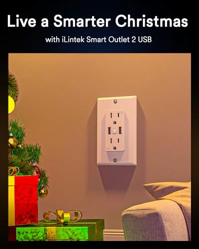 Smart In-Wall Outlet with USB Ports — Smart Plug, iLintek