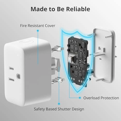 Smart Plug Mini, 15A Energy Monitoring, WiFi & Bluetooth Outlet — Smart Plug