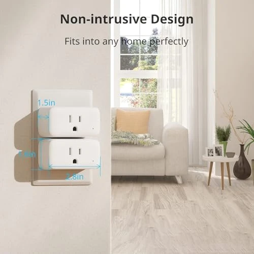 Smart Plug Mini, 15A Energy Monitoring, WiFi & Bluetooth Outlet — Smart Plug