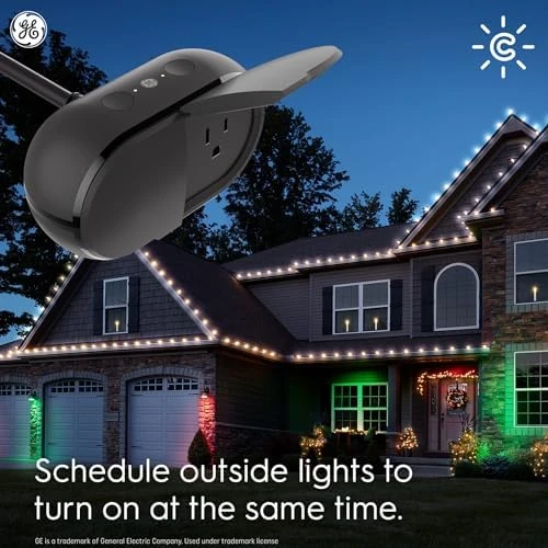 Smart Plug, Outdoor Bluetooth and Wi-Fi Outlet Socket, Weather Resistant Plug — Smart Plug, Cync