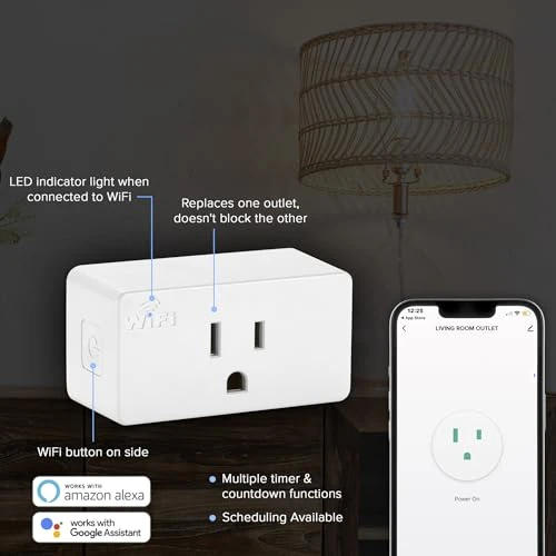Smart WiFi Outlet Adapter — Smart Plug, Maxxima