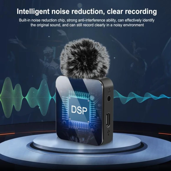 Wireless Lavalier Microphone, PULUZ