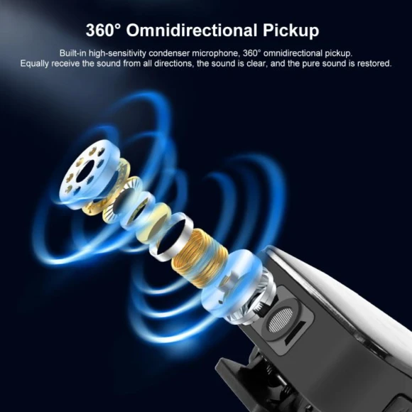 Wireless Lavalier Microphone, PULUZ