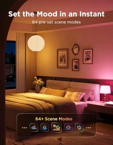 1600 Lumens Smart Light Bulbs 2-Pack — Smart Light Bulb, Govee