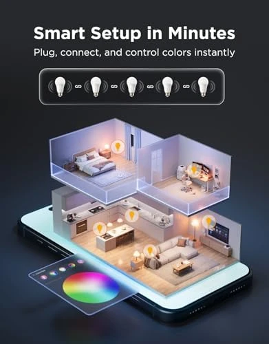 1600 Lumens Smart Light Bulbs 2-Pack — Smart Light Bulb, Govee