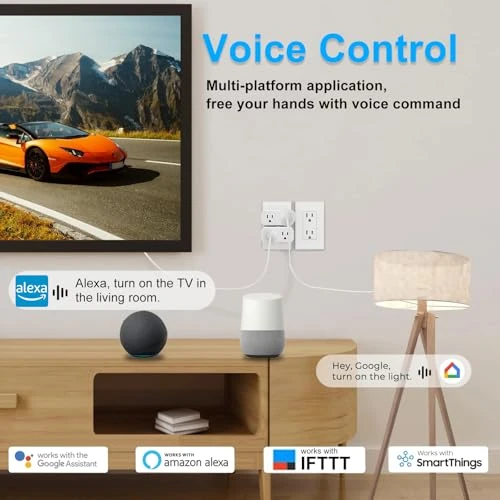 16A WiFi Smart Plug with Dual Outlets — Smart Plug, QIACHIP