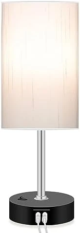 Bedroom Lamp with Smart RGB LED Bulb — Desk Lamp, Peteme