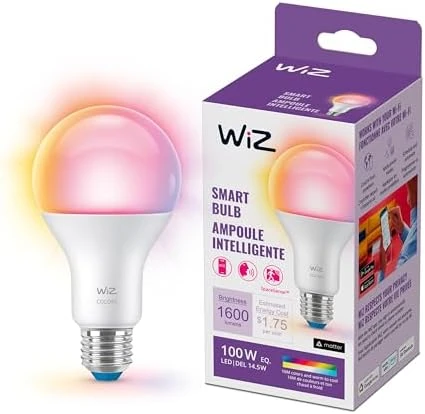 Connected 100W A19 LED Smart Light Bulbs Color - E26 Smart Bulb — Smart Light Bulb, WiZ Connected