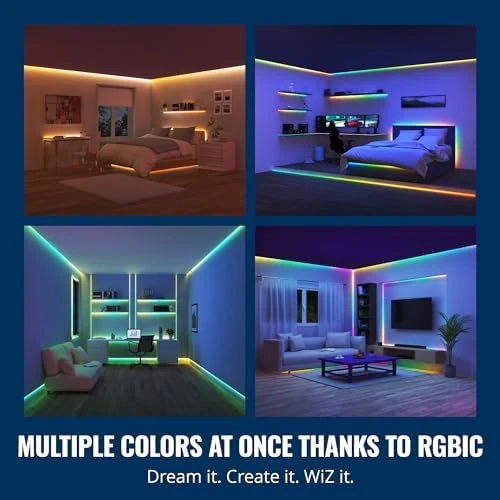 Connected 32.8 ft LED Light Strip — LED Strip Lights, WiZ Connected