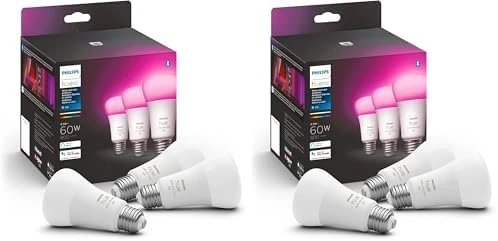 Hue Smart LED A19 Bulb 2-Pack, White Color Ambiance — Smart Light Bulb, Philips