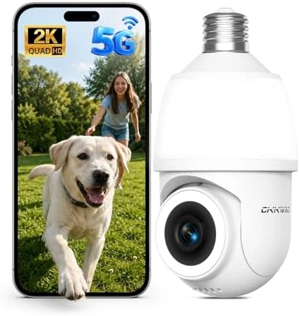 Light Bulb Security Camera — Security Camera, CiKiKWXO