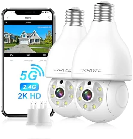 Light Bulb Security Camera — Security Camera, CiKiKWXO