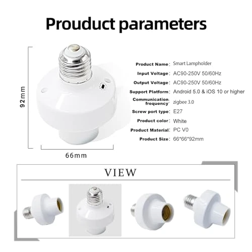 Light Socket Adapter — Smart Light Bulb, Orielis