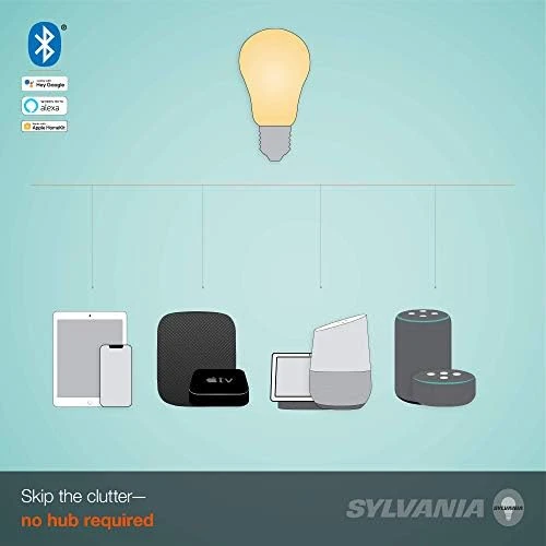 Smart+ Bluetooth Clear Filament Soft White A19 LED Bulb, Compatible with Alexa, Apple HomeKit and Google Assistant — Smart Light Bulb, Visit the LEDVANCE Store