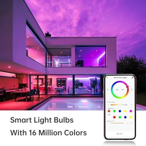 Smart Bluetooth LED Light Bulbs 4-Pack — Smart Light Bulb, Scheinenda