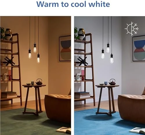Smart Color ST19 Color Filament LED Smart Bulb 4-Pack — Smart Light Bulb, Philips