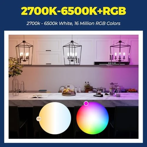 Smart E12 Candle Bulbs with RGBCW — Smart Light Bulb, Lightinginside