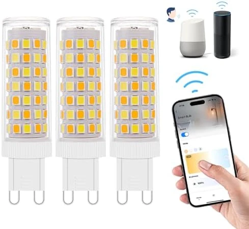 Smart G9 LED Bulbs (3-Pack) — Smart Light Bulb, I-SHUNFA