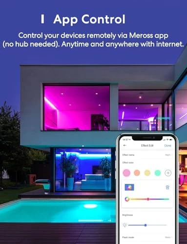Smart LED Strip Lights, 32.8ft WiFi RGB Strip — LED Strip Lights, meross