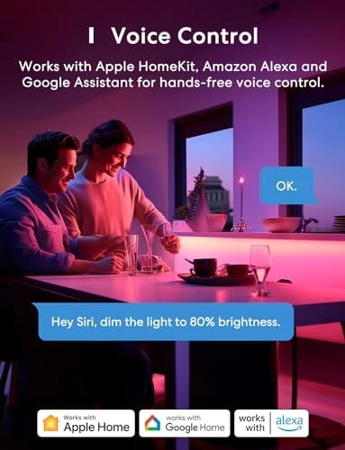 Smart LED Strip Lights, 32.8ft WiFi RGB Strip — LED Strip Lights, meross