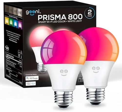 Smart Light Bulbs 2-Pack — Smart Light Bulb, Geeni