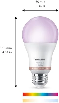 Smart Lighting Connected Light Bulbs (2-Pack) — Smart Light Bulb, Philips