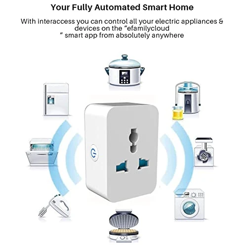 Smart Mini Plug Outlet with Schedule Timer and Voice Control 15A 100-240V WiFi for Home Automation — Smart Plug, FTVOGUE