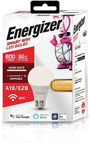 Smart Wi-Fi LED Light Bulb, Warm White, 60W, 800 Lumens — Smart Light Bulb, XTREME