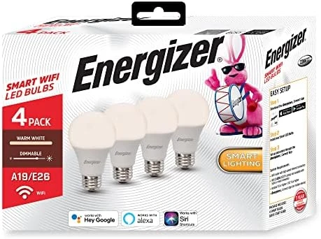 Smart Wi-Fi LED Light Bulb, Warm White, 60W, 800 Lumens — Smart Light Bulb, XTREME