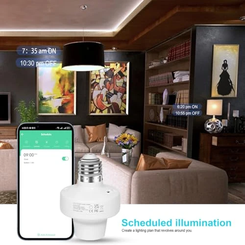 Smart WiFi E27/E26 Light Socket — Smart Light Bulb, AICase