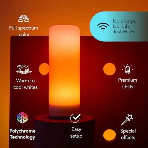 T10 LED Smart Light Bulb, Color Changing Tube Light — Smart Light Bulb, LIFX