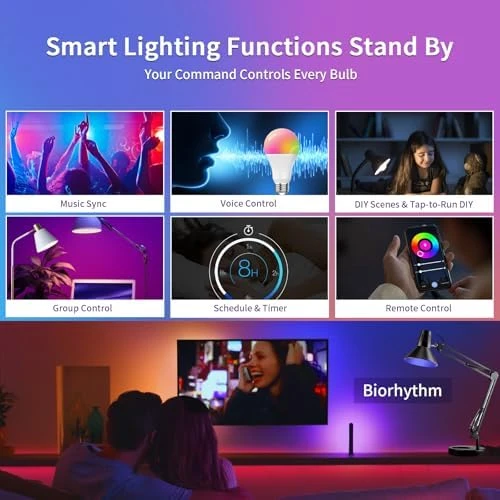 Ultra Bright Smart Light Bulbs 2-Pack — Smart Light Bulb, Franqual