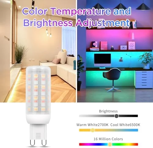 Wi-Fi RGBCW Smart G9 LED Bulbs — Smart Light Bulb, I-SHUNFA