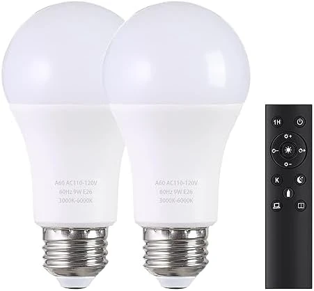 A19 LED Light Bulbs with Remote Control — Smart Light Bulb, MXhme