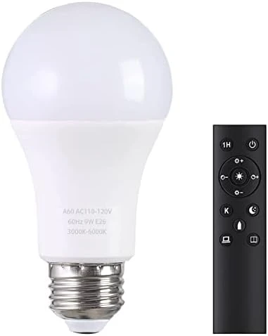 A19 LED Light Bulbs with Remote Control — Smart Light Bulb, MXhme