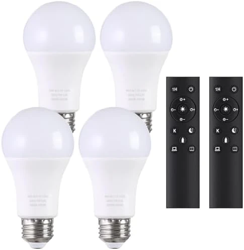 A19 LED Light Bulbs with Remote Control — Smart Light Bulb, MXhme