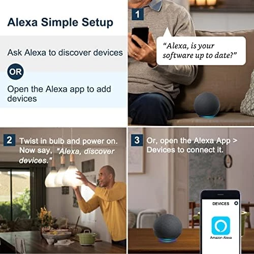 Alexa Light Bulb, 100 Watt Equivalent Bluetooth Mesh Color Changing Light Bulb, Smart Bulbs That Work with Alexa Only,... — Smart Light Bulb, Sengled