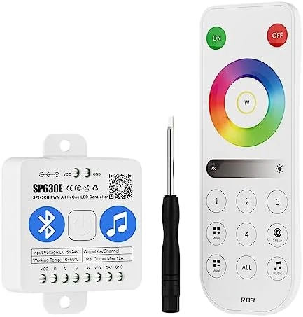 Bluetooth LED Controller 4 Zones 2.4GHz RF Remote Kit — LED Strip Lights, BTF-LIGHTING